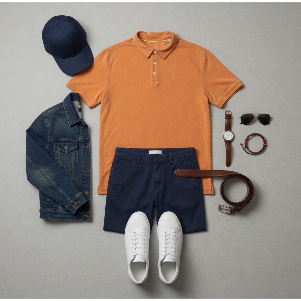 Tommy‎ Bahama Men's Orange, Modal Blend, Short Sleeve, Polo Shirt Size XL